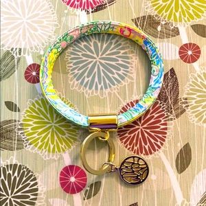 Lilly Pulitzer Round Key Ring Chain